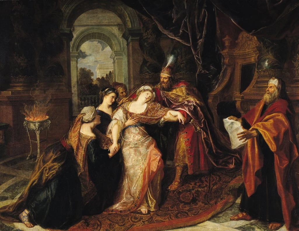 Ester davanti a Assuero - Louvre, Parigi